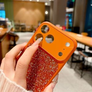 For Apple iphone 17 Pro Max Case luxury Bling Glitter Lens Protective Back Cover For iphone 16 15 14 13 12 Pro Max 17Plus shell
