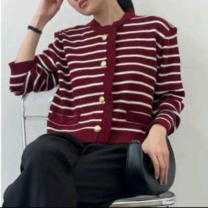 Lalisa Cardigan knit Outer Cardy Strip Rajut Premium