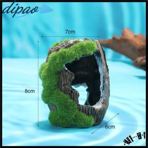 【dipao】 Aquarium Barrel Decoration Fish Shrimp Shelter Fish Tank Resin Barrel Ornaments Fish And Shrimp Hiding Cave Aquarium Landscaping