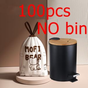 Wooden trash bin Nordic minimalist large capacity trash bin living room bedroom High trash can
