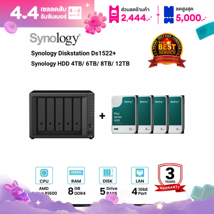 New Synology Diskstation Ds Bays Nas Xsynology Hdd Tb Tb