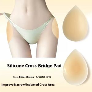Xinrui 2Pcs Silicone Hip Pad Butt Lifting Faux Buttock Thigh Enhancer Removable Patches
