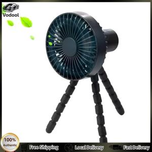 [Auto Vodool] Table Outdoor Cooler Neck Fan USB Charging 2000mAh Small Desktop Folding Fan 3 Speeds Outdoor Baby Stroller Handheld Fan Portable Outdoor Clip On Fan