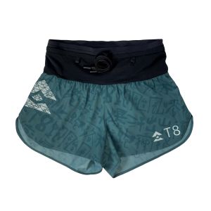 T8 กางเกงวิ่งผู้หญิง Womens Sherpa Shorts V2.0 Inked Teal Edtion วิ่งถนน เทรล กลางแจ้ง สีเทอคอยส์