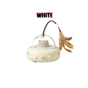 Cat Electric Toy 360° Rotating Cute Kitten Interactive Cat Teaser Laser Point New Version