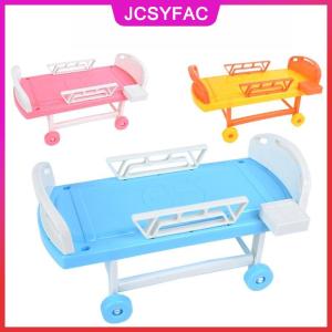 JCSYFAC 1 chiếc giường bệnh viện mô phỏng bác sĩ y tá nam và nữ Phụ kiện chơi búp bê Giường Y Tế Giường Giường đồ chơi trẻ em chơi đồ chơi tại nhà
