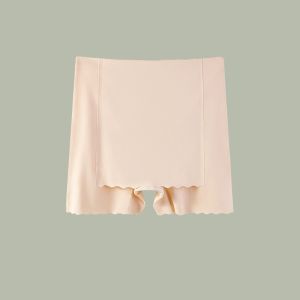 Ice silk safety pants Thin style to prevent exposure High waist without curling Underwear