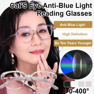 💕Anti-Blue-Light Reading Glasses💕Age-Reducing Cat-Eye Anti-Blue-Light Reading Glasses Make You Look Younger HD Reading Glasses Retro