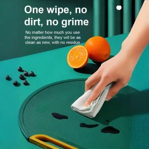 Double-Sided Cutting Board Kitchen Anti-Mildew and Antibacterial Household Classification Cutting Board Set双面抗菌防霉砧板
