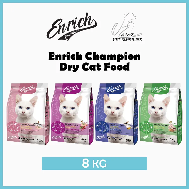 Enrich Champion Dry Cat Food 8kg Lazada