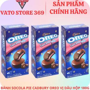 Bánh socola pie cadbury OREO dâu hộp 180g