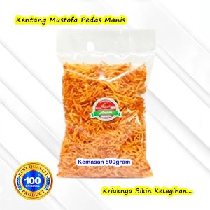 ANAM Kentang Mustofa 500 gram Keripik Goreng Kering Pedas Manis Original Teri Kacang Snack Makanan