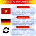 Bao cao su OLO Prolong hộp 10 cái - siêu lâu ra, size 52mm, hương vani, siêu mỏng, siêu nhiều gel bôi trơn. 