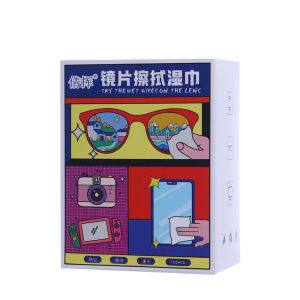 100pcs/Box Disposable Anti-Fog Wipes Glasses Cloth Wipe Camera Lens Cleaning Cloth Wet Wipe Screen Dust Remover Wipe