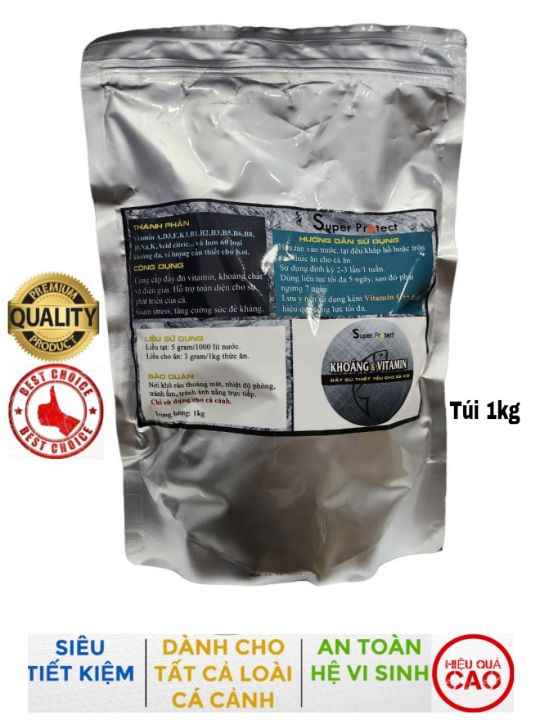 Khoáng & Vitamin Super Protect chuyên dùng cho Cá Koi, Cá Vàng, Cá Rồng và các loại cá cảnh khác