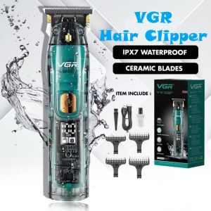 Ready Stock VGR V961 IPX7 Waterproof Hair Clipper Rechargeable Hair Trimmer Beard Trimmer Cutter Shaver Mesin Rambut