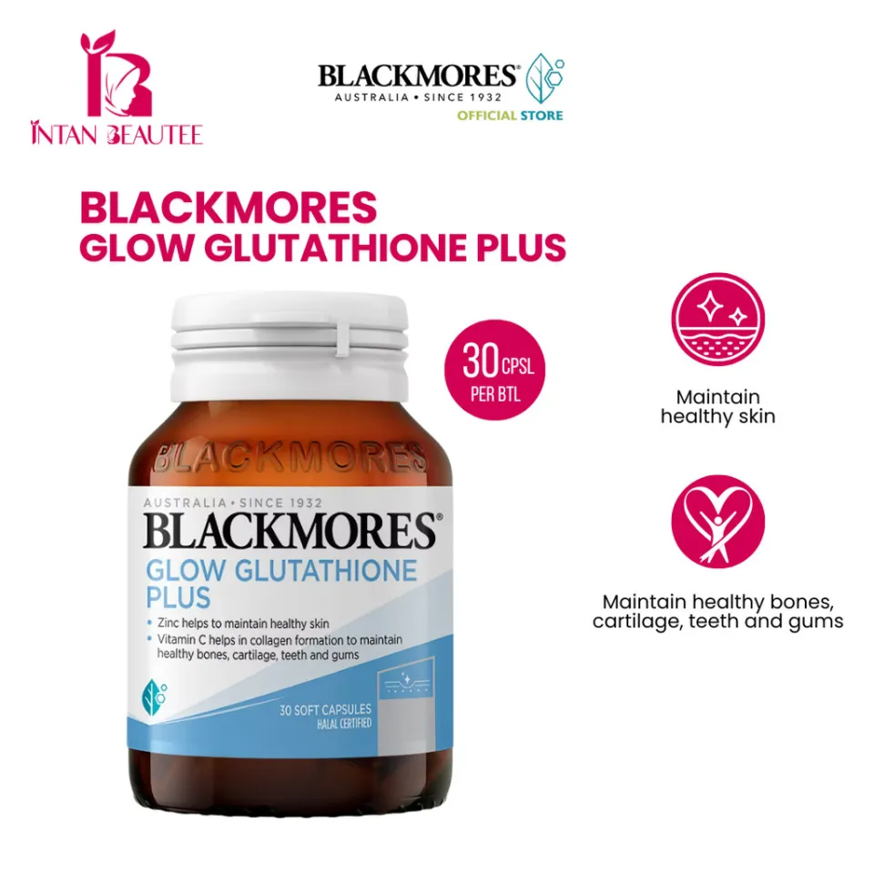blackmores glutathione Glow Plus 250mg green tea BLACKMORES Glow Glutathione Plus 250mg
