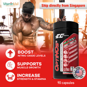 [Ship from Singapore] EC Sports Optinos - Suplemen Olahraga untuk Meningkatkan Energi - Suplemen Protein untuk Membangun Otot - 6 Kali Lebih Tahan Lama Saat Latihan - Mempercepat Pemulihan Otot - Tangan Lebih Besar - Pre Workout (90 Kapsul)