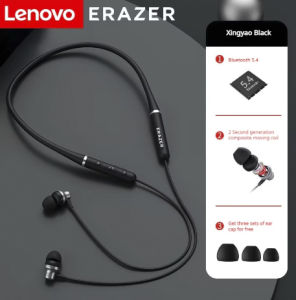 Lenovo original XE05 neck-mounted bluetooth headset stereo sports wireless headset waterproof magnetic bluetooth headset with microphone