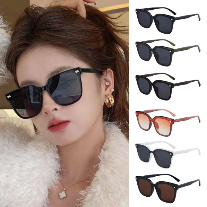 Trendy Square Frame Rivet Sunglasses Outdoor Unisex Sunglasses High-end ...