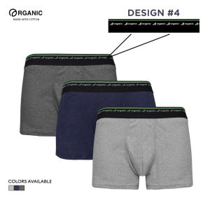 Organic Mens Cotton Classic Boxer Brief Set of 3 Random Colors Collection high quality breathable underwear boxer shorts adult for men orginal brand