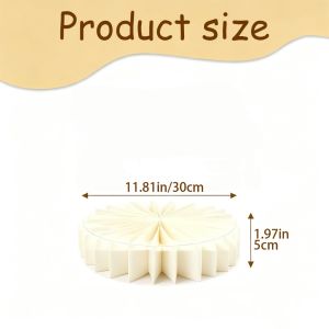 XINQUJIANG Paper Display Stand Column Ornament Folding Food Display Riser Ornament Risers Cupcake Stand Wedding