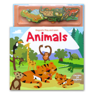 Magnetic Story and Play Scene Books with reusable magnetic pieces (bisa copot-tempel)