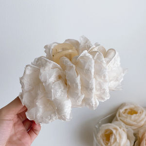 YAFEN Versatile Fluffy Hair Clip For Women Girls Sweet Bow Large Hair Claw High Horse Tail Shark Clip Fashion Hair Accessories Gifts