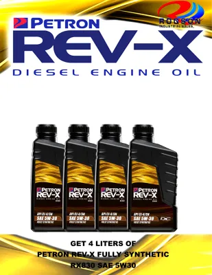 Petron Rev X Full Synthetic RX830 SAE 5W-30 (4 Liters)