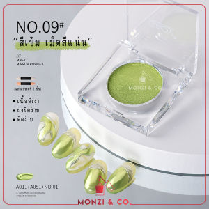 พร้อมส่งทุกวัน  Mirror Glitter Nail GAOY NEW 2023 สีชัด ผงขัดเล็บกระจก แถมแปรงขัด ผงกระจก ผงมิลเลอร์