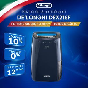 Máy Hút Ẩm Lọc Không Khí DeLonghi DEX216F - Công Suất 16 Lít Chính Hãng