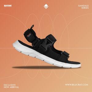 SANDAL SANTAI PRIA BLUCRAT LOUISE BW / SANDAL TRAVEL PRIA / SANDAL GUNUNG PRIA