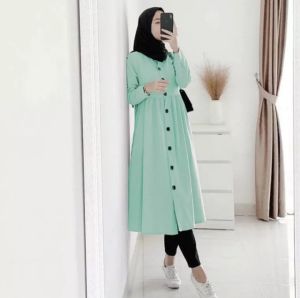 TUNIK WANITA FULL KANCING //TUNIK TERBARU // TUNIK BUSUI // TUNIK TERMURAH // TUNIK BY ADIJAYA COLECTION