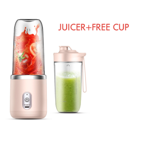 2Cup Electric fruit juicer blender juice mixer mini Wireless Portable household USB Charging 6 Blade gift juice cup