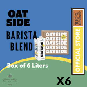 Oatside Barista Blend Oat Milk 1L Home Barista Coffee Milk - Vegan Non Dairy Plant Based Milk