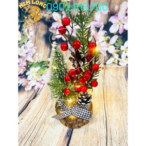 1 Cây thông Noel mini để bàn cao 20cm xinh xắn dễ thương phụ kiện trang trí Noel ngày lễ giáng sinh