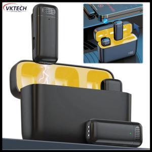 【Vktech】 Mini Video Recording Microphones Digital Display Lightweight For iPhone Android 【1-3 days Delivery】