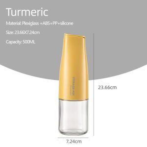 Automatic open and close glass oil pot household kitchen soy sauce vinegar seasoning bottle leak-proof no dripping