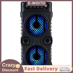 【CHANGXIANG3】 Ngoài Trời Xách Tay Loa Không Dây Kép 3 Inch Âm Nhạc Stereo Loa Siêu Trầm Bass USB Cung Cấp Điện Cho Nhảy Múa Bên Gia Đình Karaoke