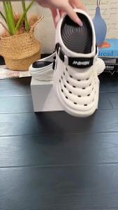 Clog Shoes Garden Shoes MenS Summer Outdoor Half-Closed Toe Slippers WomenS Thick-Soled Sandals CoupleS Non-Slip Beach Shoes