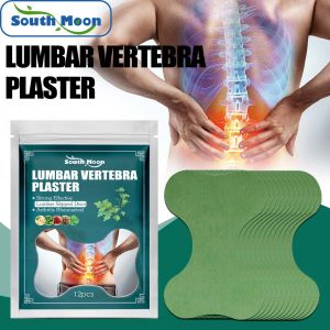 South Moon Lumbar Vertebra Patches Back Neck Knee Pain Relief Plaster Wormwood Plasters Pain Relief Body Care Pain Relief Orthopedic Relieve Muscle Ache Spine Joint Arthritis Sticker Health Patch（12pcs）