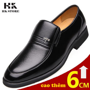 GIÀY DA NAM TRUNG NIÊN HK.STORE da bò xịn hàng đẹp tăng chiều cao thêm 6cm kết hợp quần áo siêu đẹp