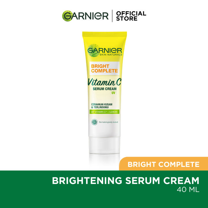 Garnier Bright Complete Vitamin C Serum Cream 40ml [halal Beauty Skincare] Lazada