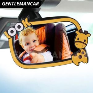 Safety Mirror Kaca Cermin Tambahan Anak Bayi Sunvisor Tengah Dalam Blind Spot Mobil