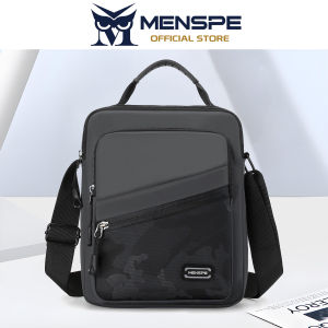 MENSPE Fashion Men Bags Shoulder Bag Oxford Cloth Cross Body Bag Casual Handbag Multiple Pocket Large Capacity Waterproof Lightweight Casual Sport Street Bag for Travel Outdoor
