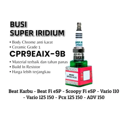 BUSI RACING IRIDIUM ORIGINAL BRT NMAX CRF AEROX VIXION SONIC VARIO MIO M3 XMAX JUPITER GRAND SUPRA MIO NUVO DLL