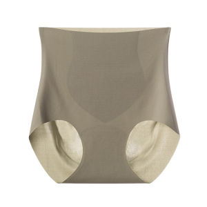 High Waist Belly Holding Underwear Antibacterial Crotch Tummy-tightening Pants High-waisted Silk Protein Non-marking