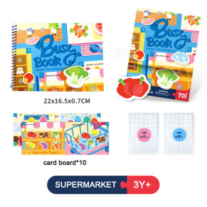 【S.mart】TOI Busy book Montessori Early cognitive activity Quiet Book kids learning toy book