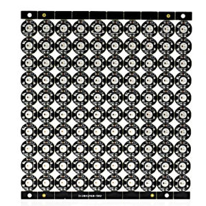 ชิป Led WS2812 WS2812B 100ชิ้น3Pin RGB 5050SMD WS2811 IC สีดำ/ ขาว PCB พร้อมฮีทซิงค์สามารถระบุที่อยู่รายบุคคลได้ DC5V