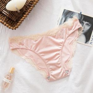 GOOTRADES  Breathable Intimates Rhinestone Cotton Crotch Letter Women Satin Panties Lace Briefs Korean Underwear